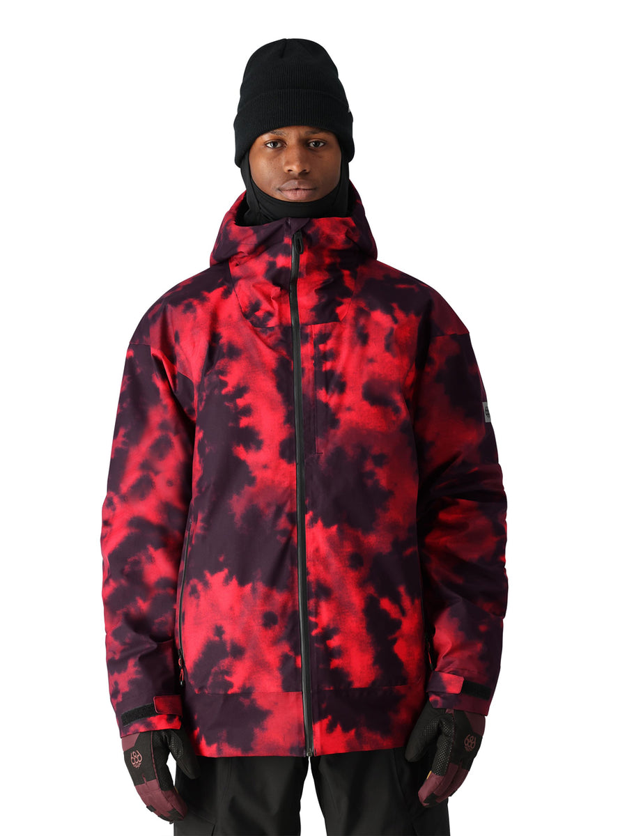 686 GLCR GATEWAY SHELL SNOWBOARD JACKET RED NEBULA 2025