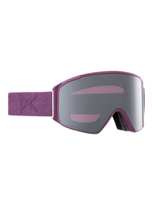 
                  
                    Load image into Gallery viewer, ANON M4S CYLINDRICAL INC. BONUS LENS AND MFI FACEMASK SNOWBOARD GOGGLE - GRAPE SUNNY ONYX - 2024 GRAPE SUNNY ONYX GOGGLES
                  
                