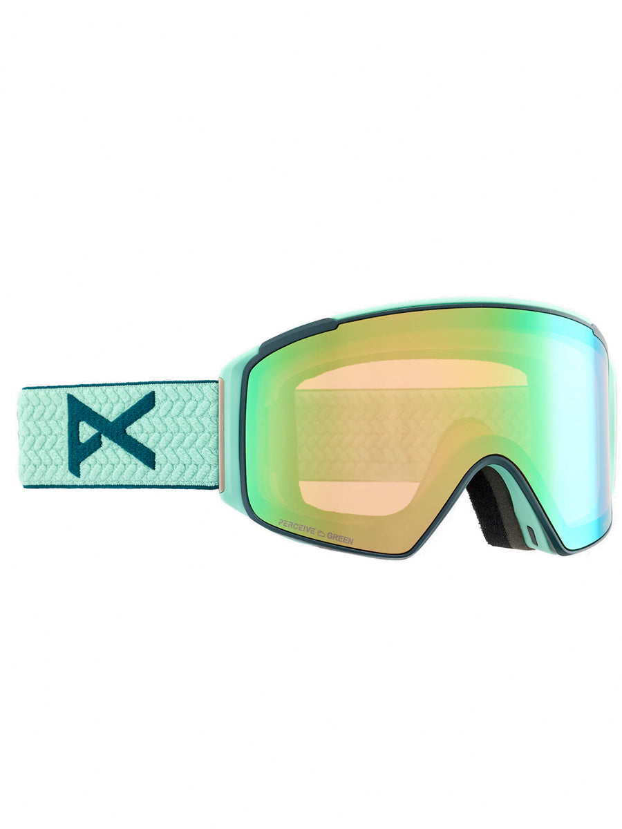 スキー・スノーボードアクセサリー ANON M4 ANON M4 CYLINDRICAL SNOWBOARD GOGGLES - POWDER MINT VARIABLE GREEN