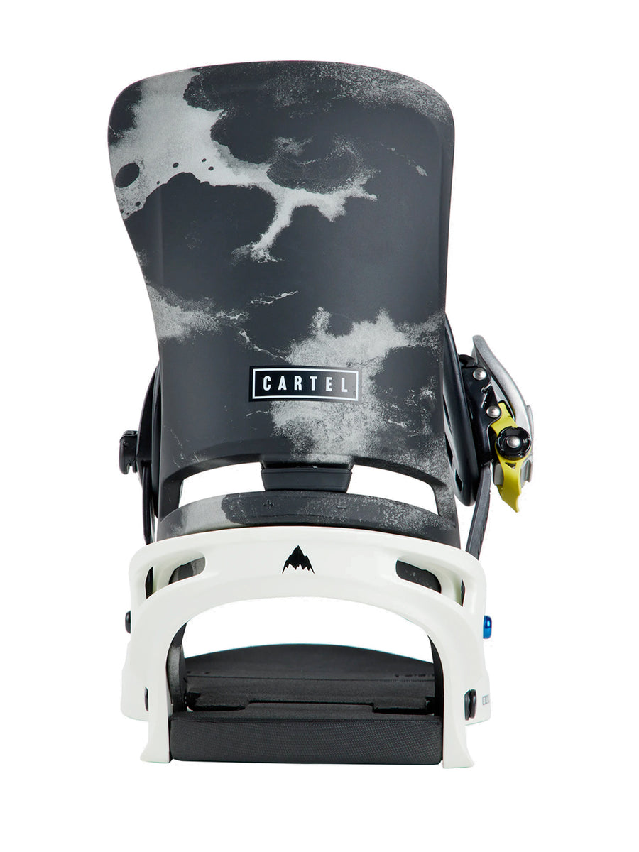 BURTON CARTEL RE:FLEX SNOWBOARD BINDINGS - WHITE GRAPHIC