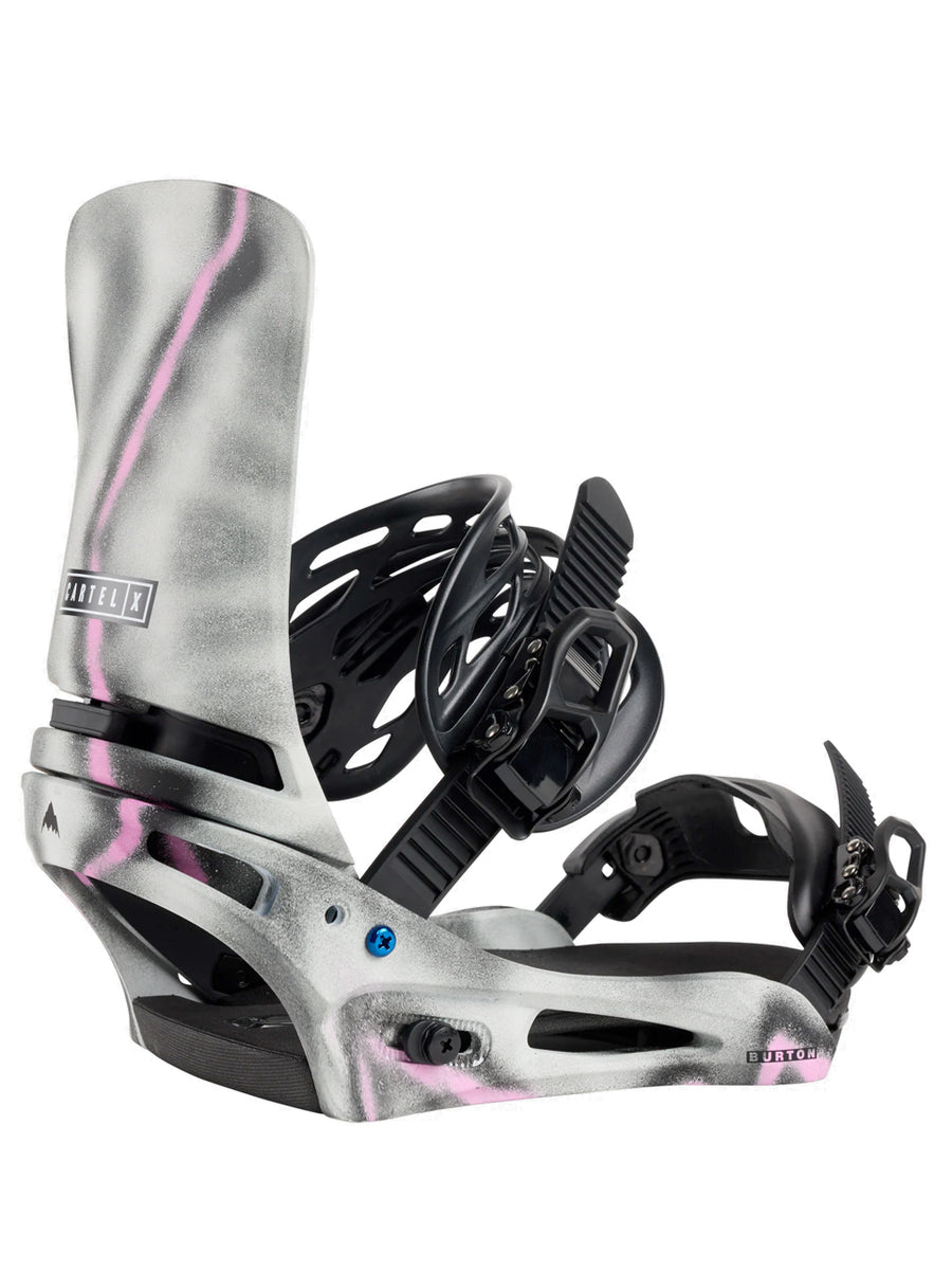 BURTON CARTEL X RE:FLEX SNOWBOARD BINDINGS - GRAY PINK