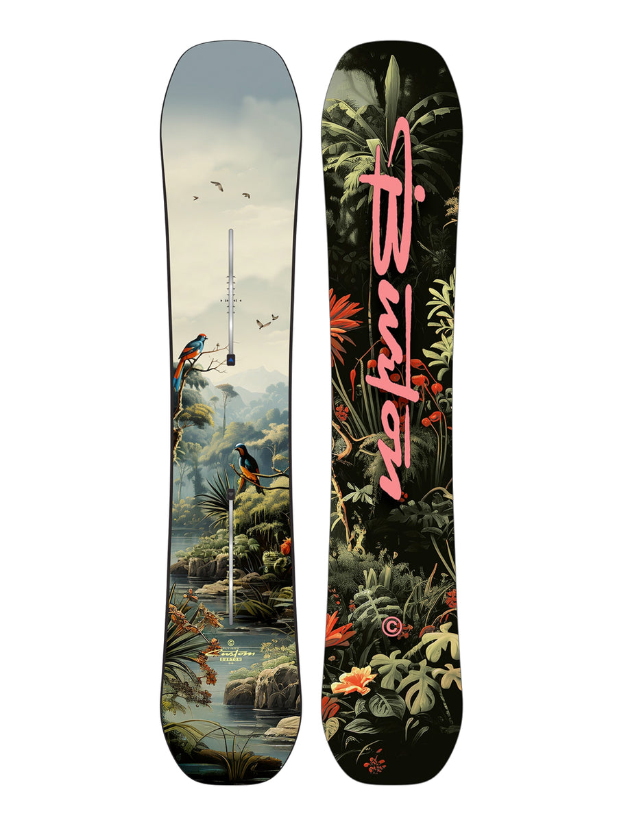 BURTON CUSTOM FLYING V WIDE SNOWBOARD - JUNGLE - 2026