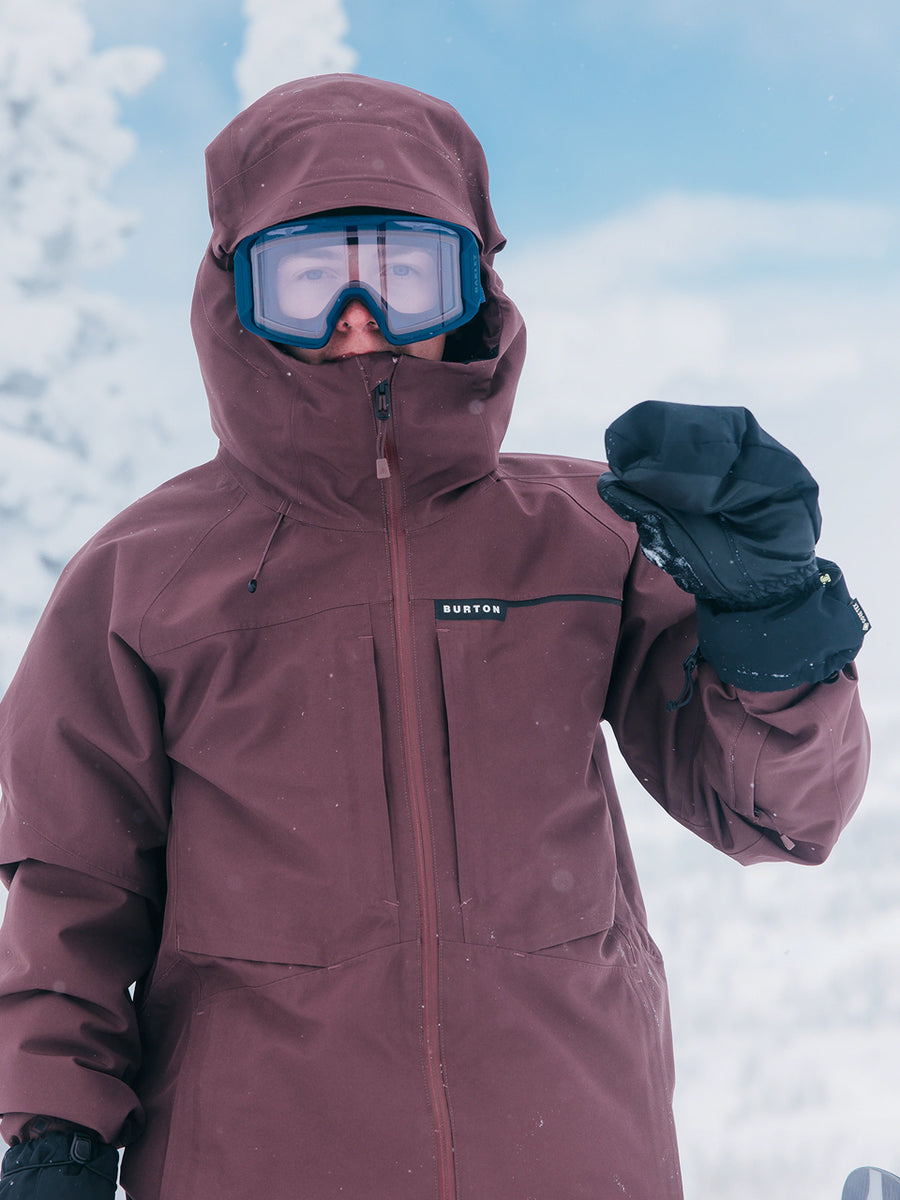 BURTON PILLOWLINE GORE TEX 2L SNOWBOARD JACKET ALMANDINE 2024 BOARDWISE Boardwise