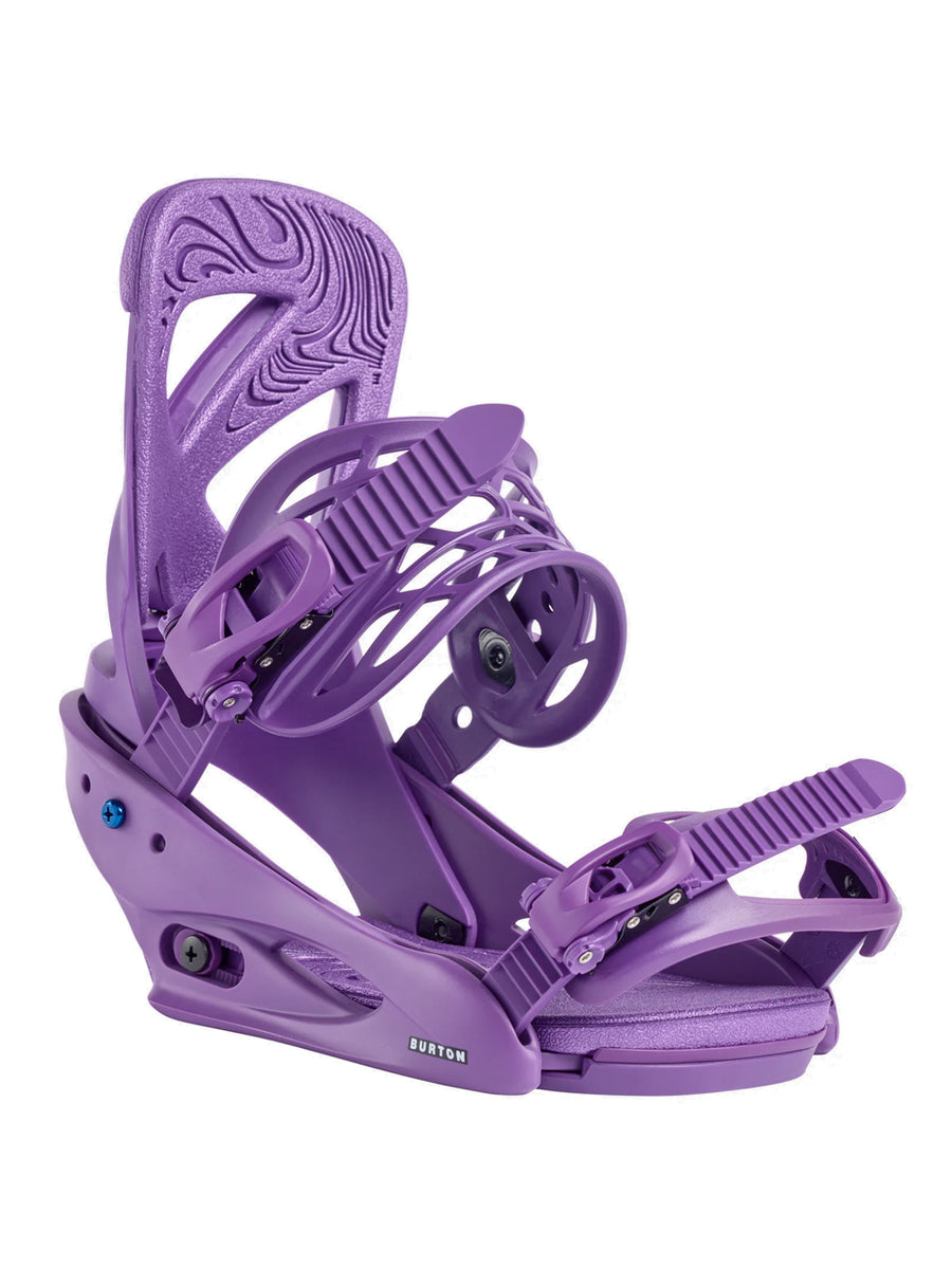 BURTON WOMENS SCRIBE RE:FLEX SNOWBOARD BINDINGS - IMPERIAL PURPLE