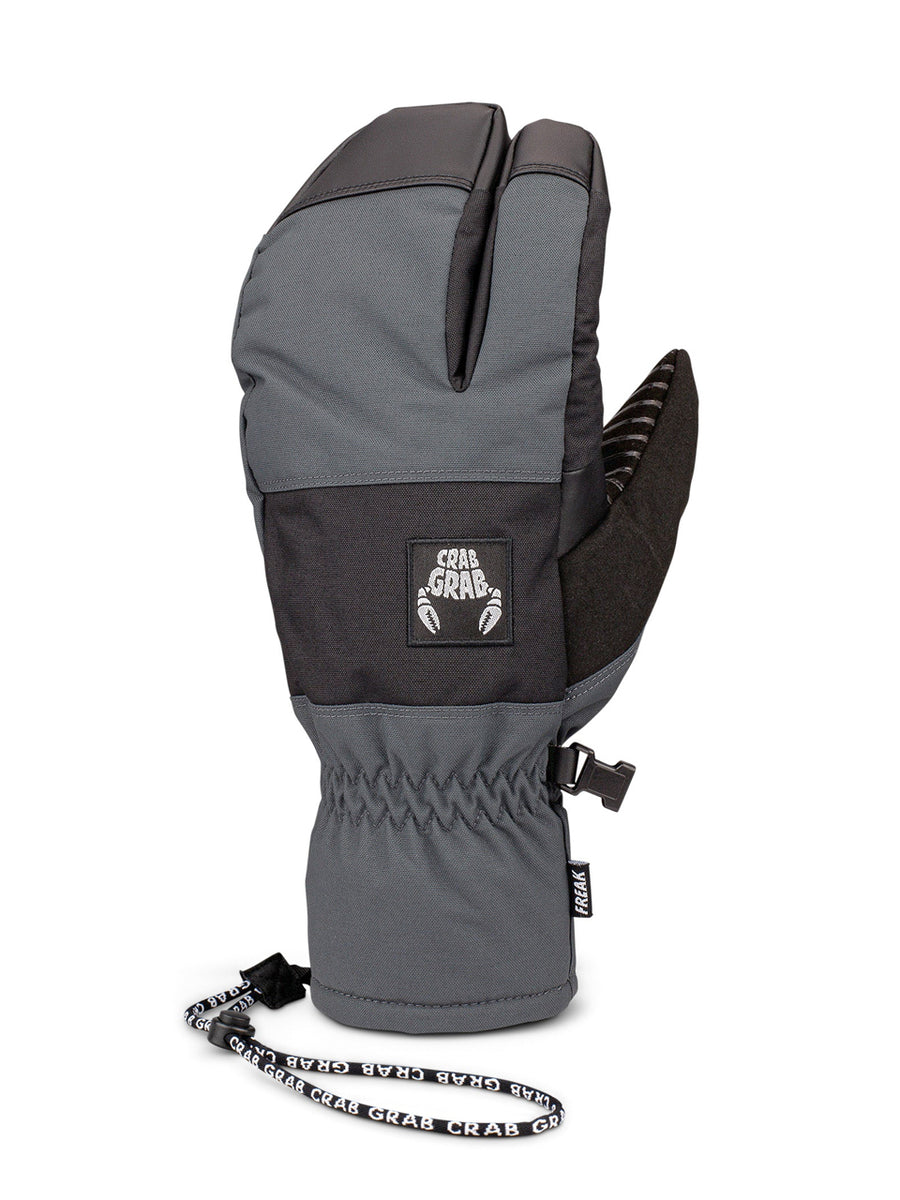 CRAB GRAB FREAK TRIGGER SNOWBOARD MITT DOUBLE BLACK 2025