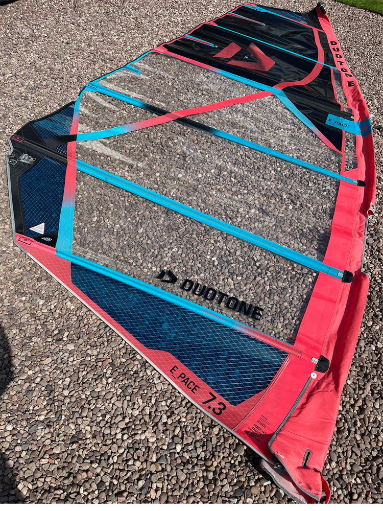 2022 Duotone E Pace 7.3 m2 Used windsurfing sails