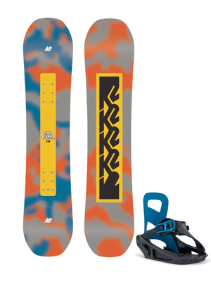 
                  
                    Load image into Gallery viewer, K2 KIDS MINI TURBO SNOWBOARD AND BINDING PACKAGE - 2024 SNOWBOARDS
                  
                
