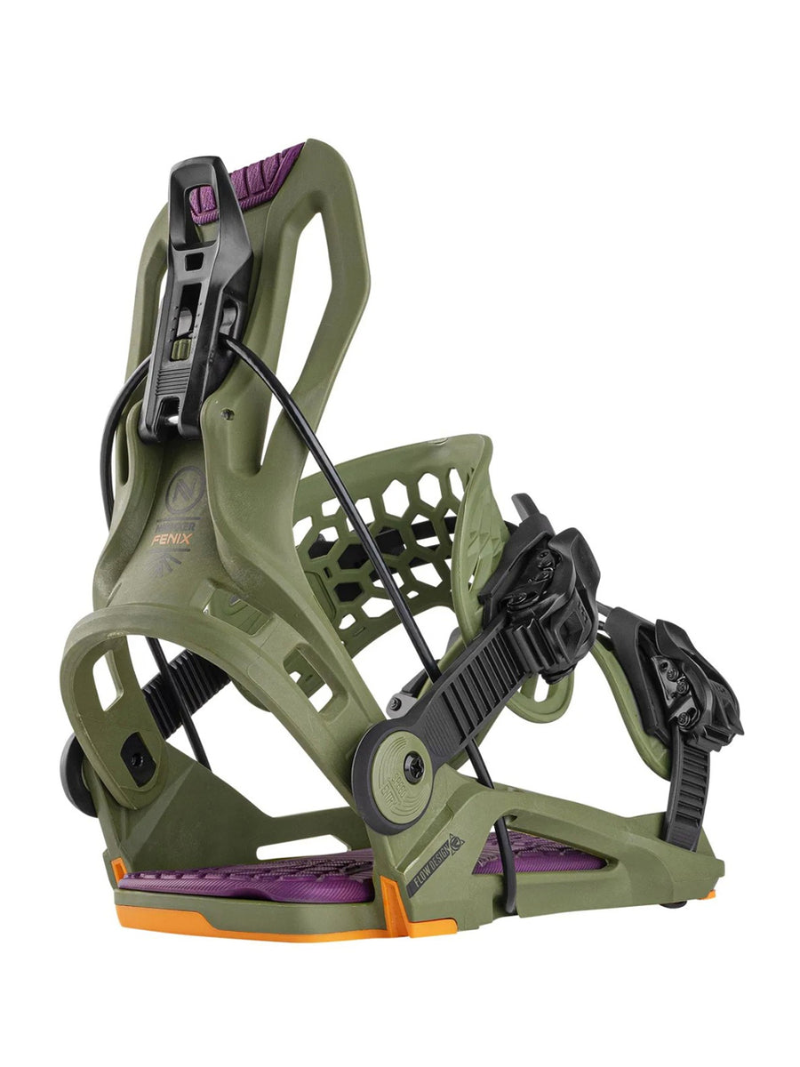 スノーボード NIDECKER / Flow Phenix 2025 NIDECKER FLOW FENIX SNOWBOARD BINDINGS - GREEN - 2025 | BOARDWISE