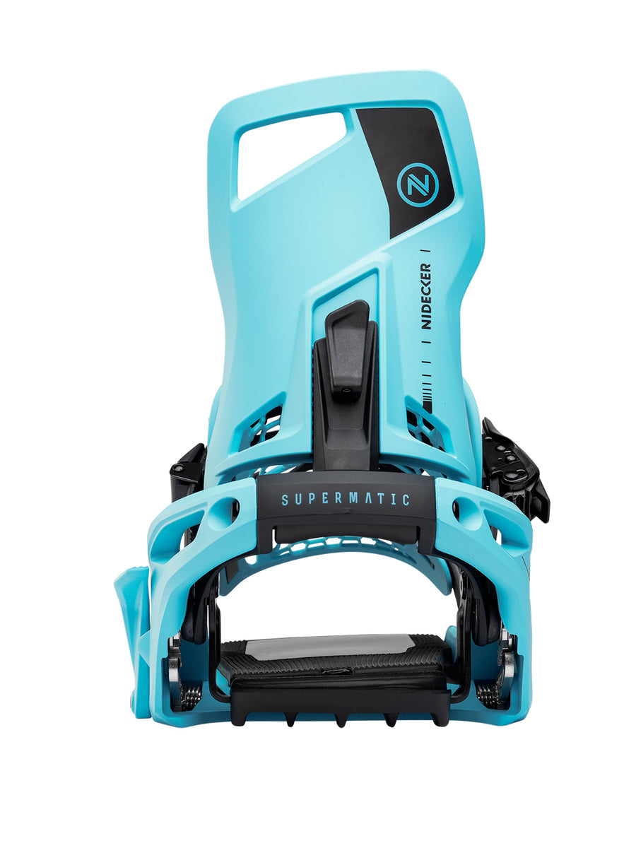 Nidecker ビンディング Supermatic カノンブルー Nidecker Supermatic Bindings - Escape Cyan – Boardomshop