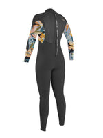 O'Neill Epic 4/3MM BZ Womens Wetsuit - Black Demifloral - 2024 Womens winter wetsuits