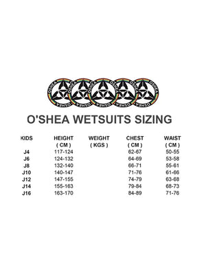 
                  
                    Load image into Gallery viewer, O&amp;#39;Shea Prisma 3/2 mm Kids Summer Wetsuit Navy Kids summer wetsuits
                  
                