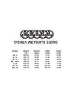 O'Shea Womens Halo 3/2mm Long Arm Shorty Wetsuit - Black Tropical - 2023 Womens shorty wetsuits