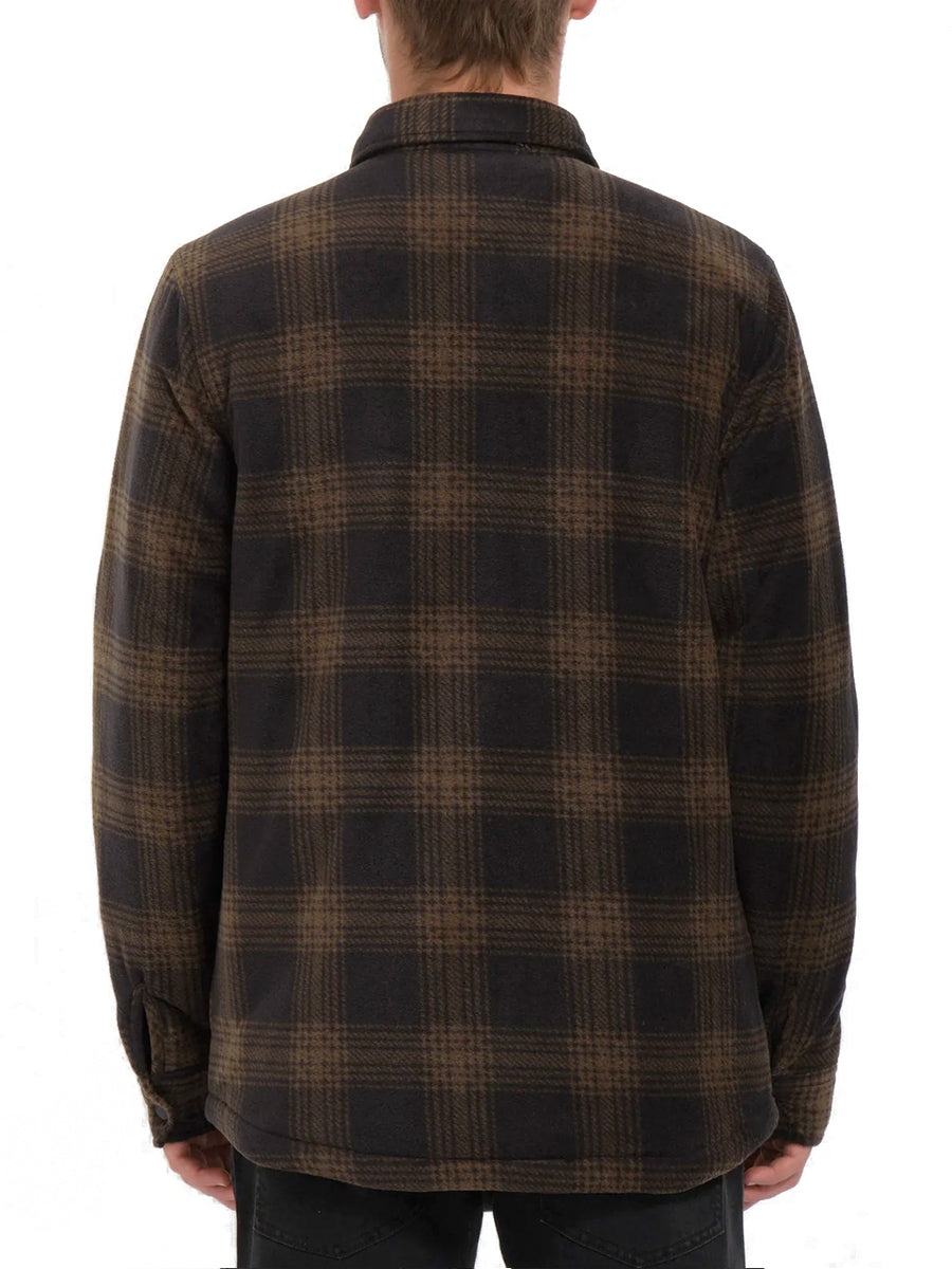 VOLCOM BOWERED FLEECE OVER-SHIRT BISON 2024 BOARDWISE