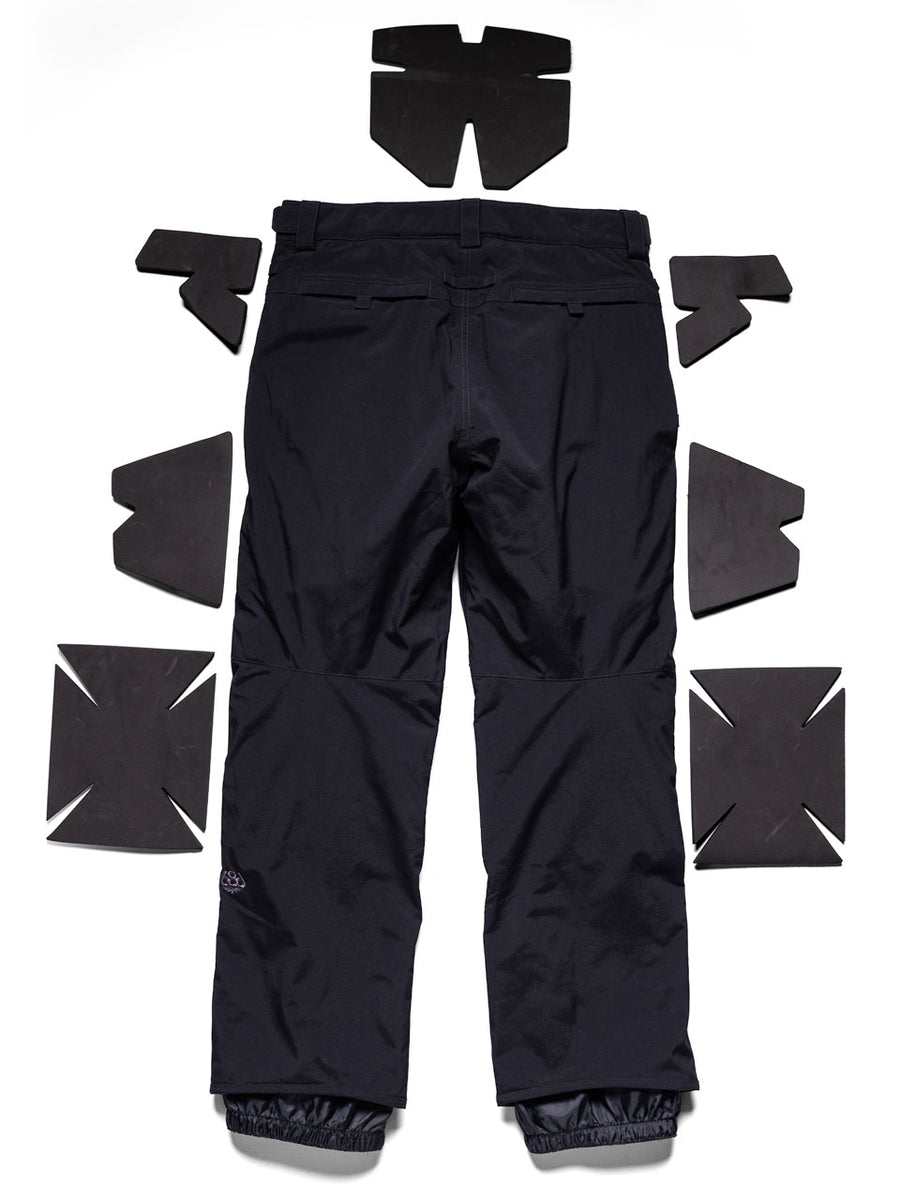 686 PROGRESSION V2 PADDED SNOWBOARD PANT BLACK 2023 BOARDWISE