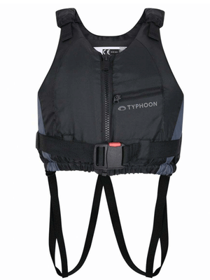 
                  
                    Load image into Gallery viewer, Tyhoon Amrok 50N Bouyancy Aid Black Grey Buoyancy Vests
                  
                