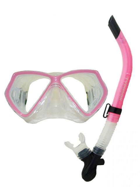 Typhoon TM2 Silicone Mask Snorkel Combo Set Pink Default Title Mask and snorkel