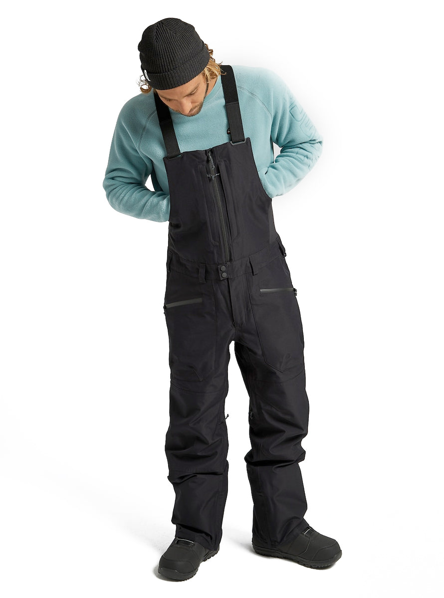 BURTON GORE-TEX RESERVE BIB SNOWBOARD PANT TRUE BLACK 2023 BOARDWISE  – Boardwise