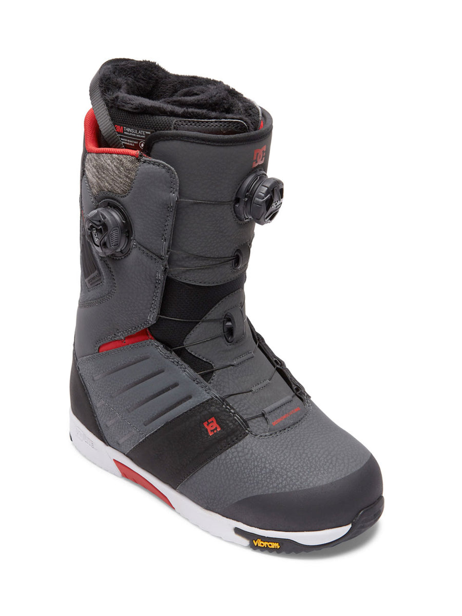 DC JUDGE BOA SNOWBOARD BOOTS GREY BLACK RED 2023