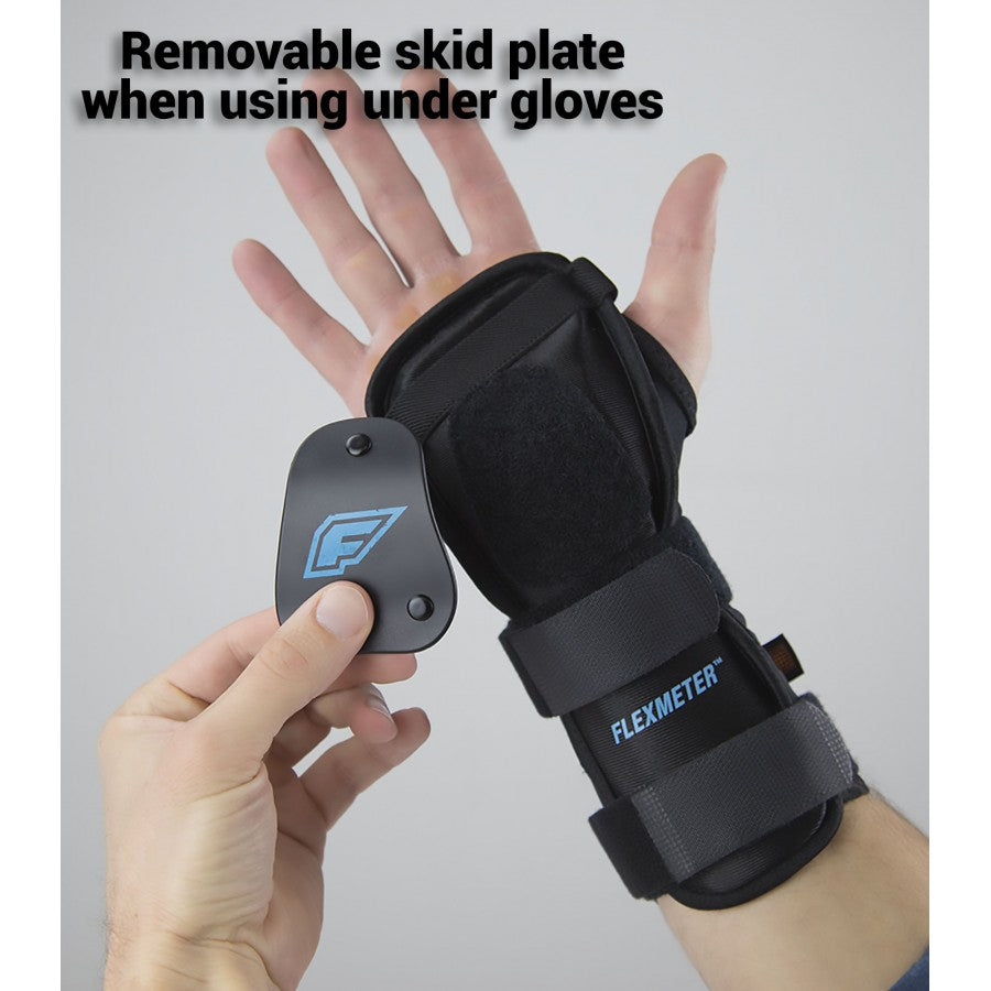 Snowboard wrist guard and back protector, Flexmeter wrist guard and  Spinemeter spineguard for snowboarders