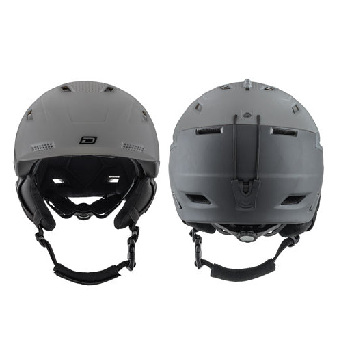 dirty dog crater snowboard ski helmet DIRTY DOG CRATER SNOWBOARD HELMET - MATTE GREY BLACK
