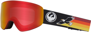 
                  
                    Load image into Gallery viewer, DRAGON PXV SNOWBOARD GOGGLES - EAGLE RED IONIZED + AMBER LENS - 2019 O/S EAGLE RED IONIZED + AMBER GOGGLES
                  
                