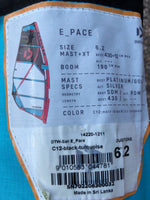 2022 Duotone E Pace 6.2 m2 (black-turquise) Used windsurfing sails