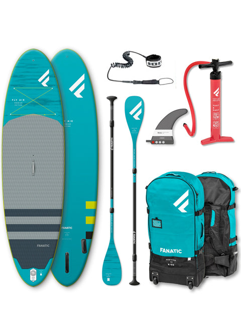 2023 Fanatic Fly Air Premium 10'8" Inflatable SUP Package 10'8" Inflatable SUP Boards