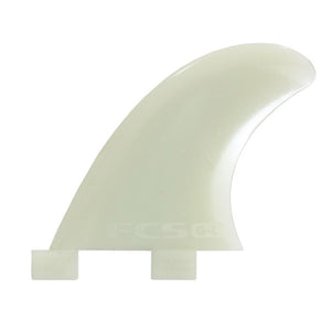 
                  
                    Load image into Gallery viewer, FCS GL GLASS FLEX SIDE FINS X-SMALL NATURAL SURFBOARD FINS
                  
                