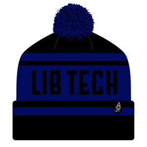 
                  
                    Load image into Gallery viewer, LIB TECH POM BEANIE - BLUE ONE SIZE BEANIES
                  
                