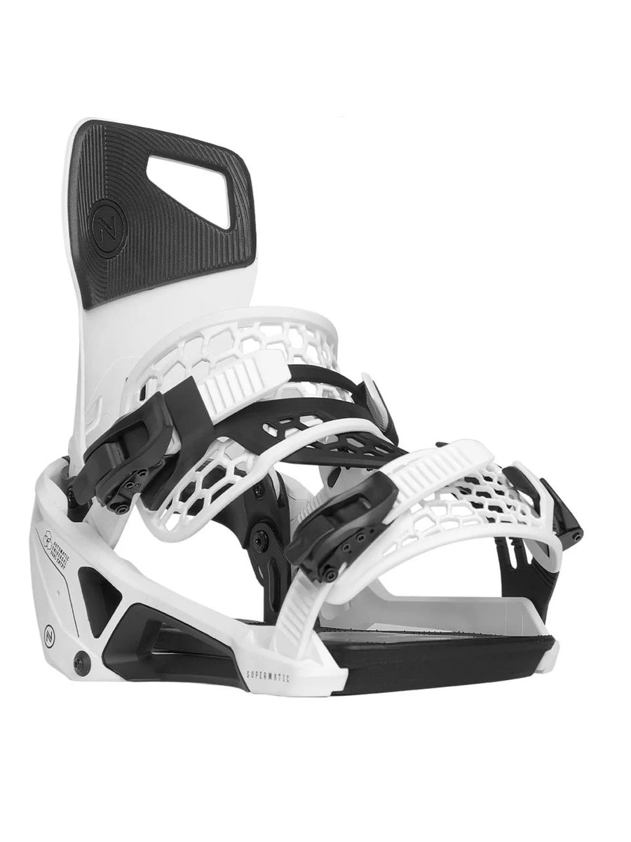 NIDECKER SUPERMATIC SNOWBOARD BINDINGS - WHITE - 2024 – Boardwise