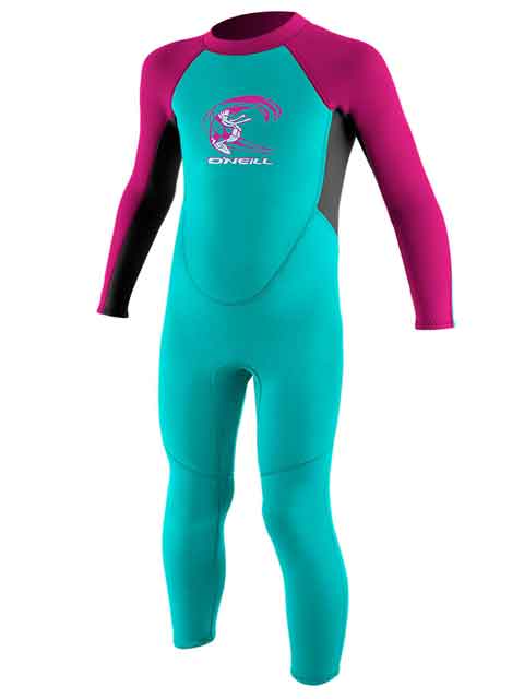 O'Neill Reactor Toddler Full Wetsuit Aqua Berry Kids summer wetsuits