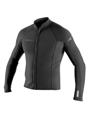 
                  
                    Load image into Gallery viewer, O&amp;#39;Neill Reactor 2 1.5mm Front Zip Wetsuit Jacket - Black - 2024 XXXL Mens summer wetsuits
                  
                