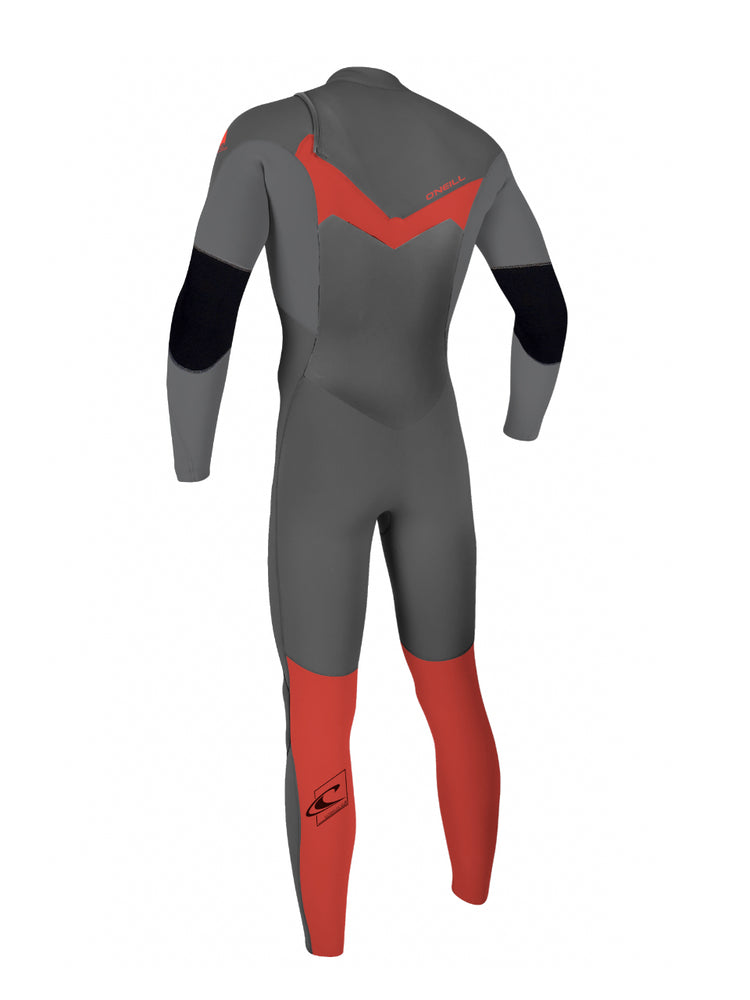 O'Neill Kids Epic Chest Zip 5/4MM Wetsuit - Graphite Smoke Red - 2023 Kids winter wetsuits