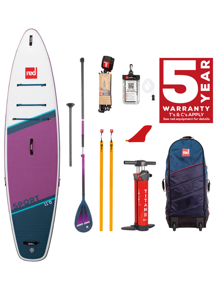 2023 Paddle Co Sport 11' SE Inflatable SUP Package Hybrid Tough 11'0 Inflatable SUP Boards