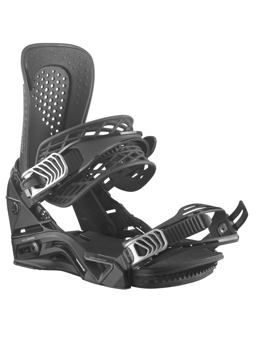 【SALOMON】HOLOGRAM SALOMON HOLOGRAM SNOWBOARD BINDINGS - BLACK - 2024 | BOARDWISE