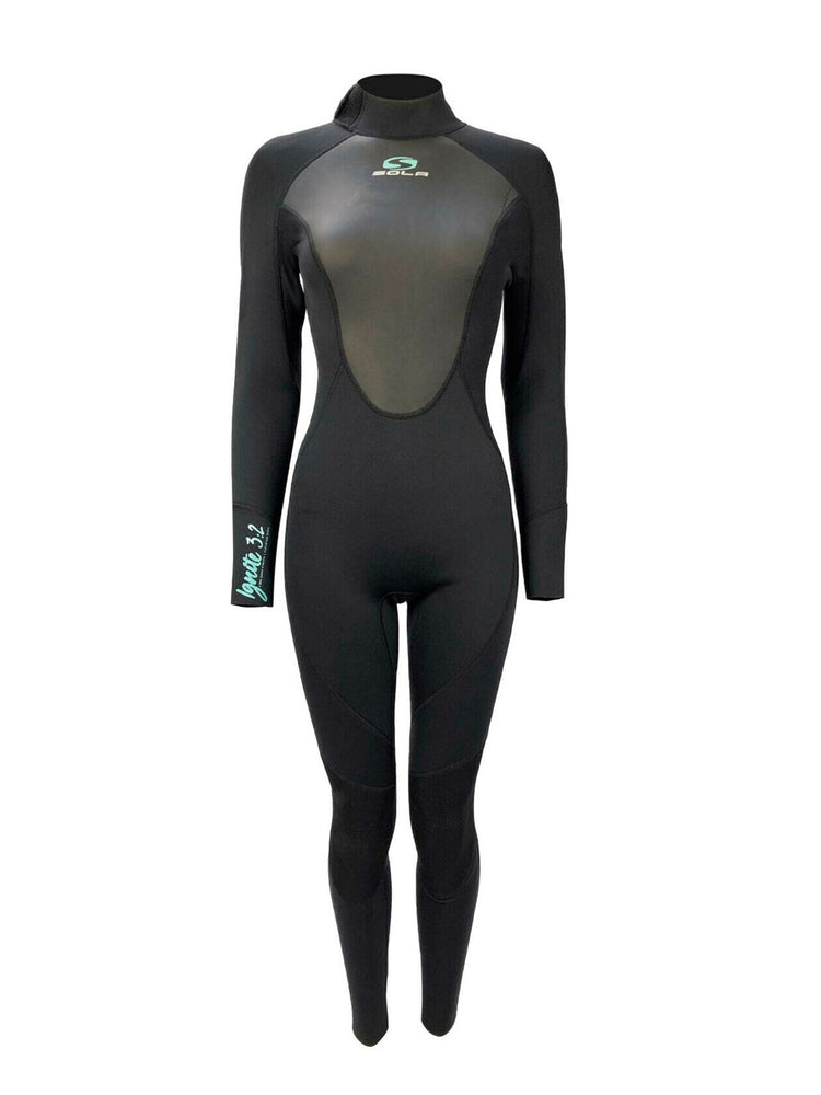 Sola Womens Ignite 3/2mm Wetsuit - Black - 2022 Womens summer wetsuits