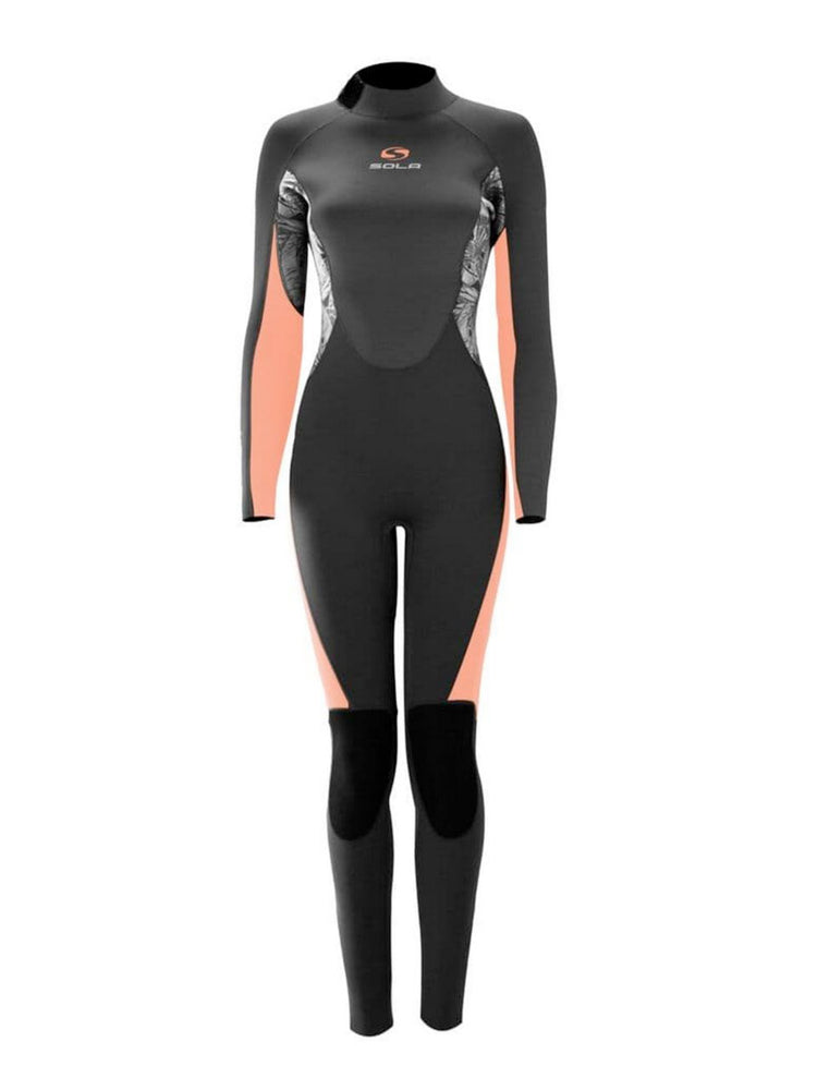 Sola Womens Star 5/4MM Wetsuit - Grey Floral - 2022 Womens winter wetsuits