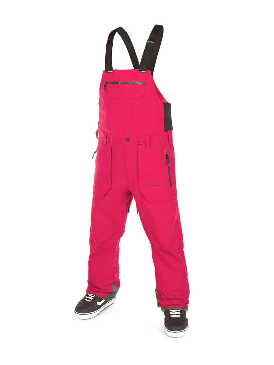 VOLCOM RAIN GORE TEX BIB OVERALL SNOWBOARD PANT RED 2023