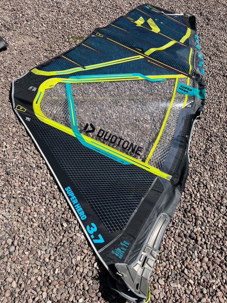 2020 Duotone Super Hero 3.7 m2 Used windsurfing sails