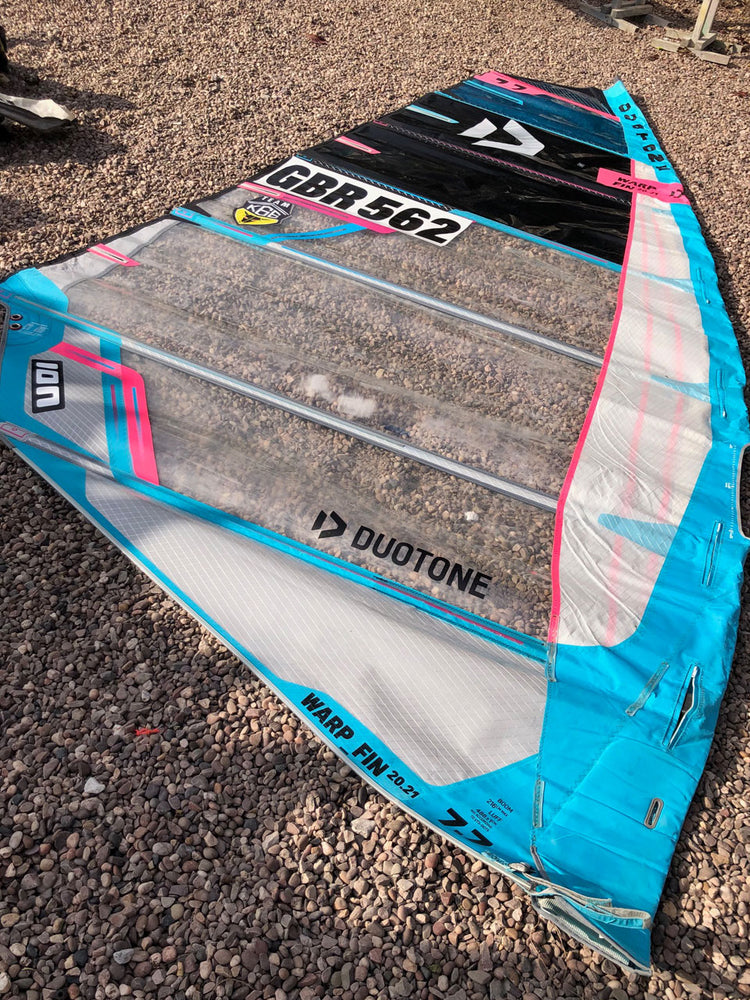 2021 Duotone Warp Fin 7.7 m2 Used windsurfing sails