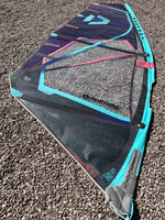 2022 Duotone Super Hero 5.3 m2 Blue/Pastachio Used windsurfing sails