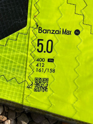 
                  
                    Load image into Gallery viewer, 2024 Goya Banzai Max Pro 5.0 m2 Used windsurfing sails
                  
                