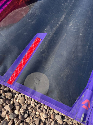 
                  
                    Load image into Gallery viewer, 2023 Duotone Duke 5.8 m2 ( head patch) Used windsurfing sails
                  
                