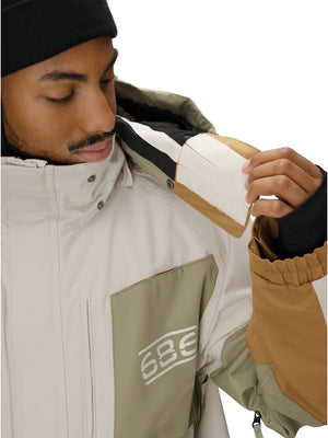 
                  
                    Load image into Gallery viewer, 686 2001 TRANSFER SNOWBOARD JACKET - LIMESTONE COLORBLOCK - 2026 SNOWBOARD JACKETS
                  
                