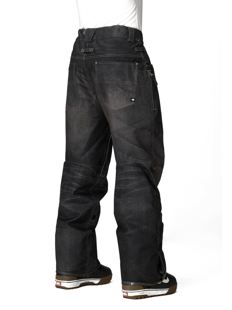686 DECONSTRUCTED DENIM INSULATED SNOWBOARD PANT - BLACK DENIM - 2026 SNOWBOARD PANTS