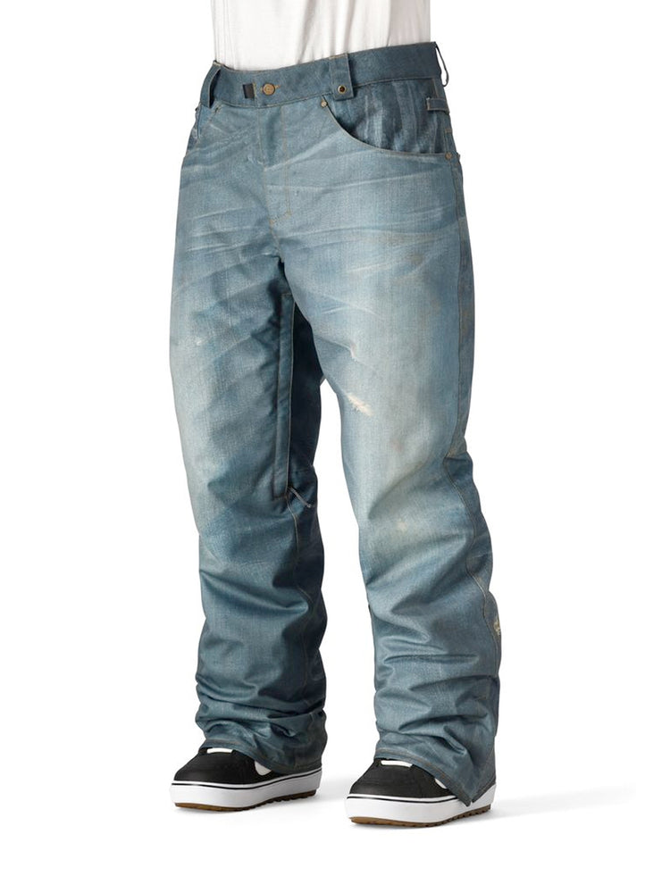 686 DECONSTRUCTED DENIM INSULATED SNOWBOARD PANT - INDIGO DENIM - 2026 INDIGO DENIM SNOWBOARD PANTS