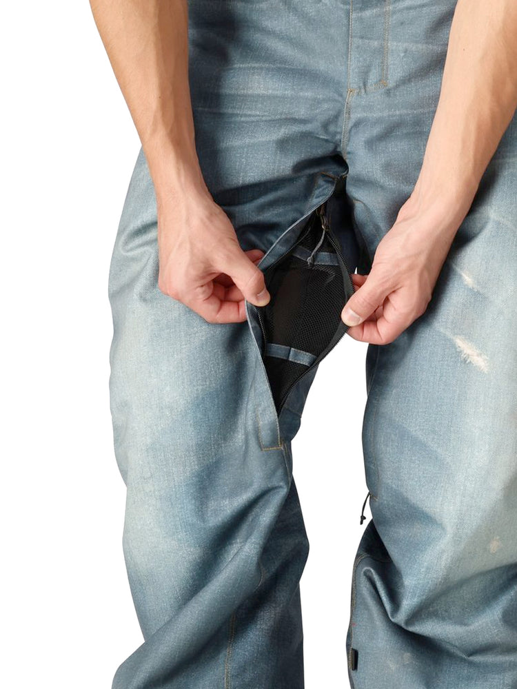 686 DECONSTRUCTED DENIM INSULATED SNOWBOARD PANT - INDIGO DENIM - 2026 SNOWBOARD PANTS