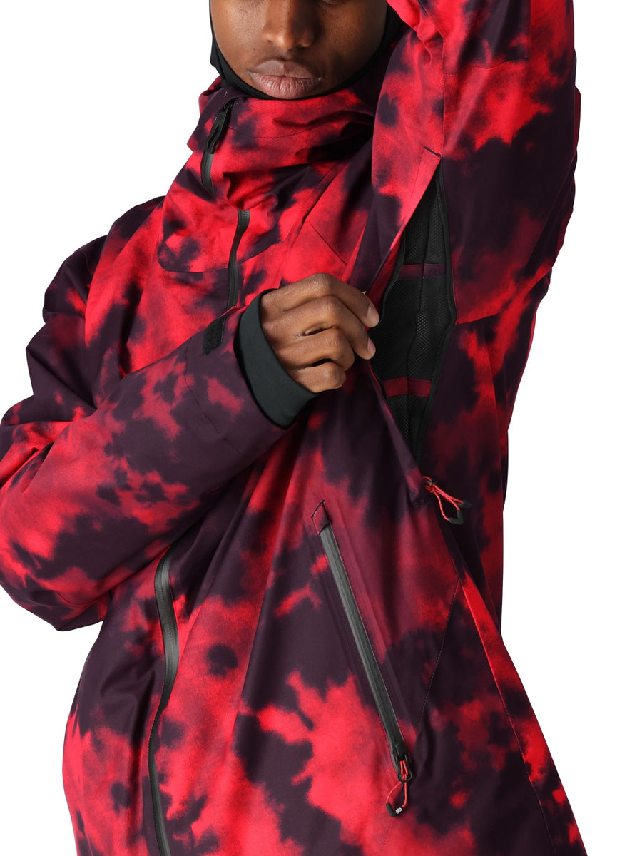 686 GLCR GATEWAY SHELL SNOWBOARD JACKET - RED NEBULA - 2025 | BOARDWISE ...