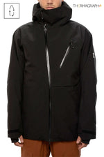 686 HYDRA THERMAGRAPH SNOWBOARD JACKET - BLACK - 2024 BLACK SNOWBOARD JACKETS