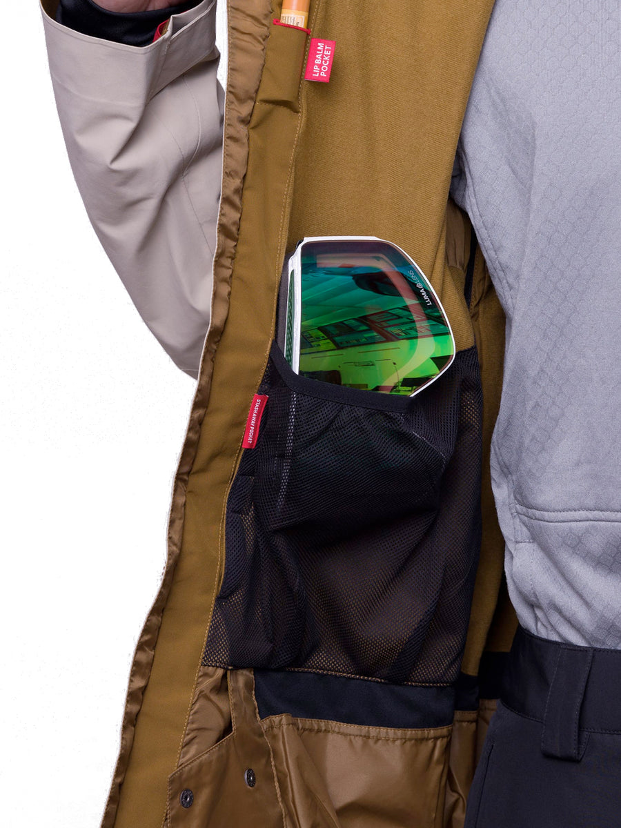 686 GORE-TEX GT SHELL SNOWBOARD JACKET - PUTTY COLORBLOCK - 2024 ...